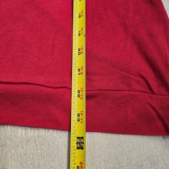 Chaser sz med 100% cotton long sleeve red fall casual soft cozy - Picture 8 of 10